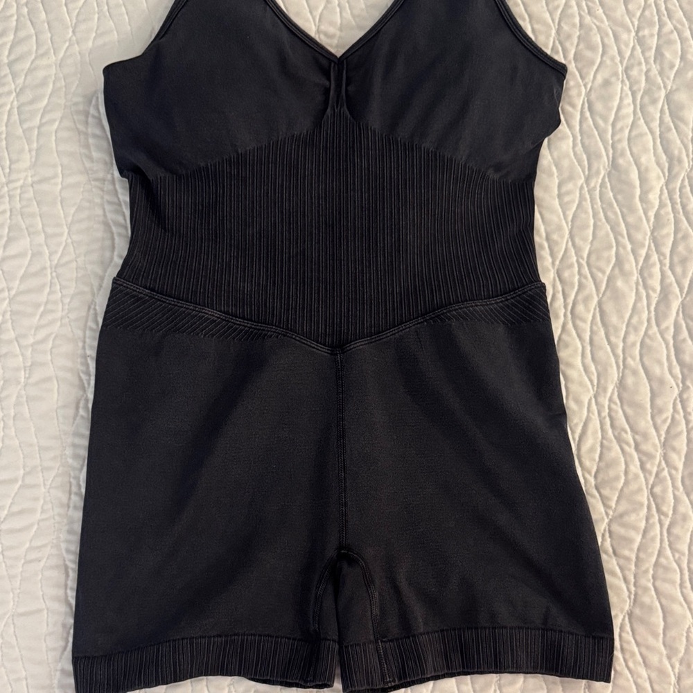 JoyLab Black Ribbed Bodysuit - Picture 6 of 6